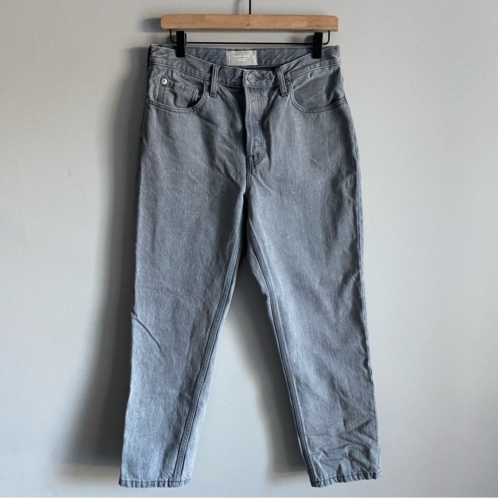 Everlane The ’90s Cheeky Cropped 100% Cotton High Rise Jeans in Vintage Mid Blue